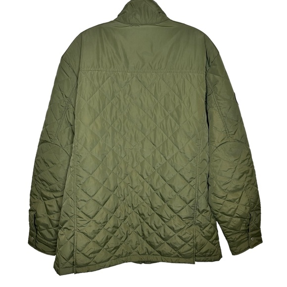 Roots Canada Mens Coat Quilted Sleek Champions Club Green Extra Large - Picture 10 of 13